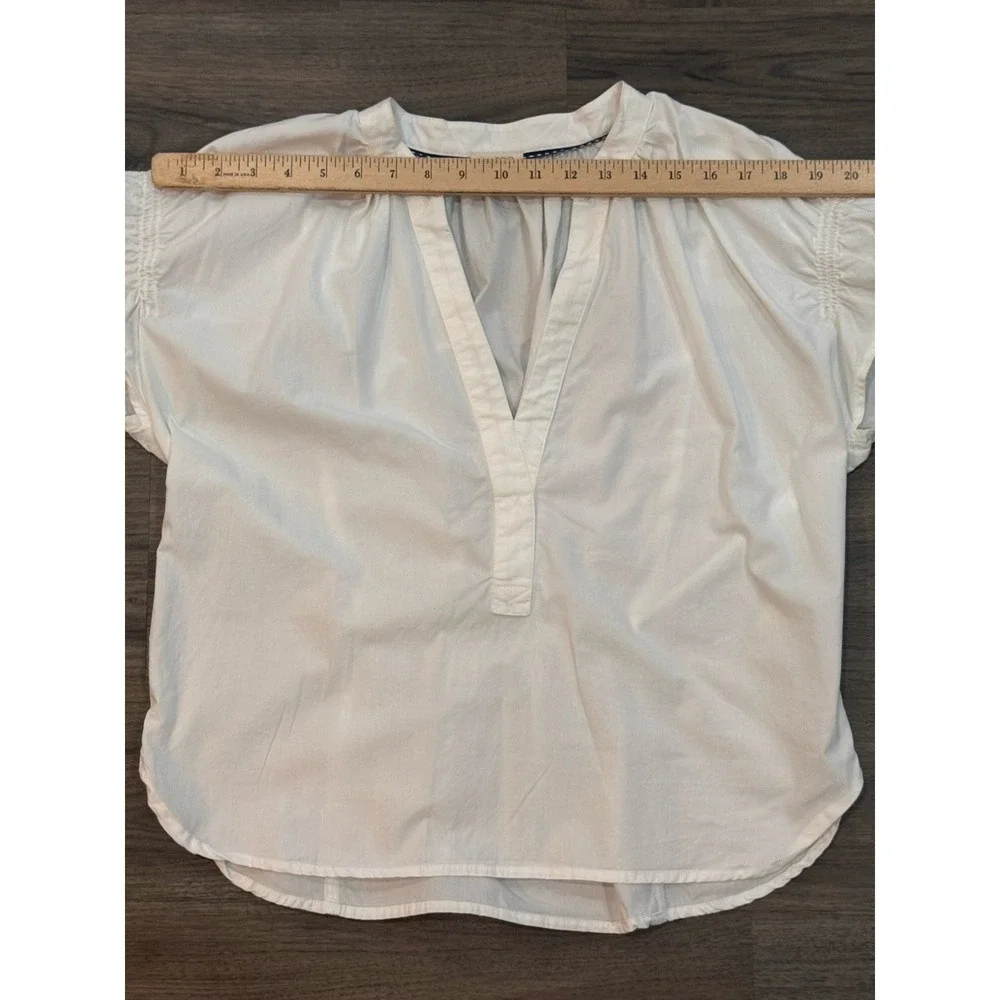 Anthropologie Pilcro Blouse M Tatum Cottagecore Romantic Puff Sleeve Peasant Top